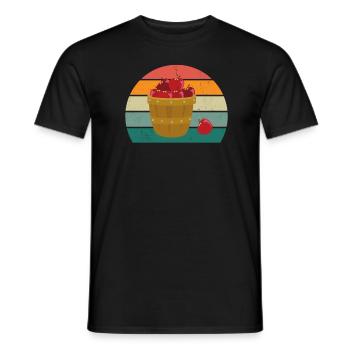 Frucht Früchte Erdbeere Melone Orange Kirsche Obst - Männer T-Shirt - Schwarz - Vorne - AI Model Male 178 light (178cm)