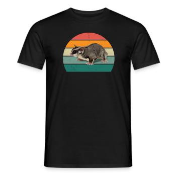 Opossum Oppssums Oposum Nager Nagetier Beutel - Männer T-Shirt - Schwarz - Vorne - AI Model Male 178 light (178cm)