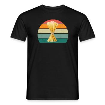 Nudel Spagehtti Farfalle Teig Getreide Nudeln - Männer T-Shirt - Schwarz - Vorne - AI Model Male 178 light (178cm)