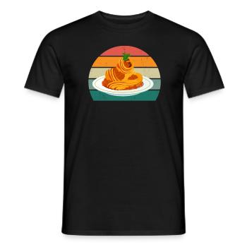Nudel Spagehtti Farfalle Teig Getreide Nudeln - Männer T-Shirt - Schwarz - Vorne - AI Model Male 178 light (178cm)