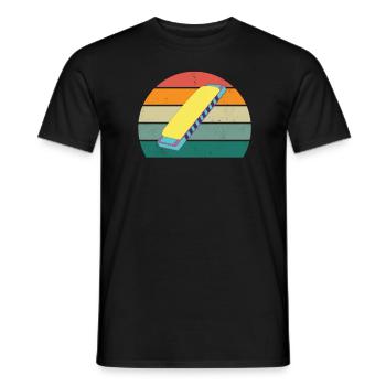 Harmonica Harmonica Joueur d’harmonica Harmonicas - T-shirt homme - noir - Devant - AI Model Male 178 light (178cm)