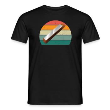 Harmonica Harmonica player Harmonicas - Men's T-Shirt - black - Front - AI Model Male 178 light (178cm)