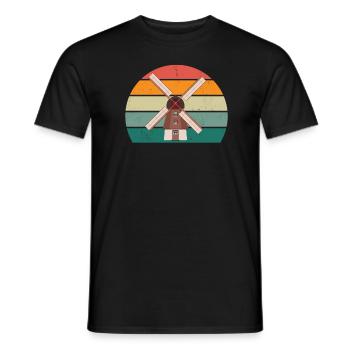 Holland Holländer Niederländer Meer Niederlande - Männer T-Shirt - Schwarz - Vorne - AI Model Male 178 light (178cm)