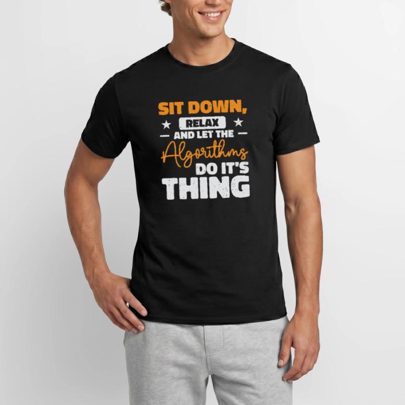 Computer Algorithm Programmer Artificial Men's T-Shirt