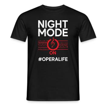 Opera Singer Vocalist Life Choir Show - Men's T-Shirt - black - Front - AI Model Male 178 light (178cm)