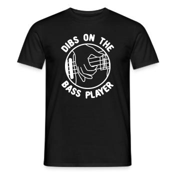 Guitare basse Bassiste Guitariste bassiste - T-shirt homme - noir - Devant - AI Model Male 178 light (178cm)