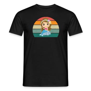 Sirène Sirène Homme Caudal Fin Sirène Sirène - T-shirt homme - noir - Devant - AI Model Male 178 light (178cm)