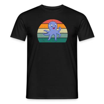 Meer Ozean Wasser Fisch Fische Krabbe Krebs Qualle - Männer T-Shirt - Schwarz - Vorne - AI Model Male 178 light (178cm)