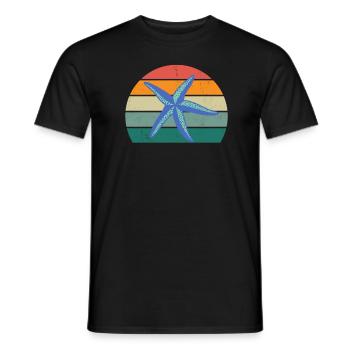 Sea Ocean Water Fish Fish Crab Crayfish Jellyfish - Men's T-Shirt - black - Front - AI Model Male 178 light (178cm)