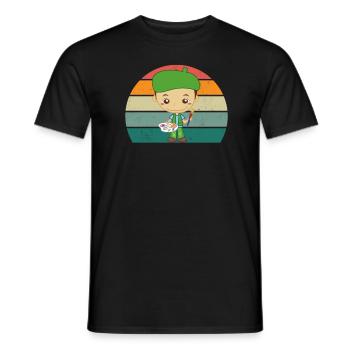 Peintre Peintre Dessin Dessinatrice Dessinatrice Couleur - T-shirt homme - noir - Devant - AI Model Male 178 light (178cm)