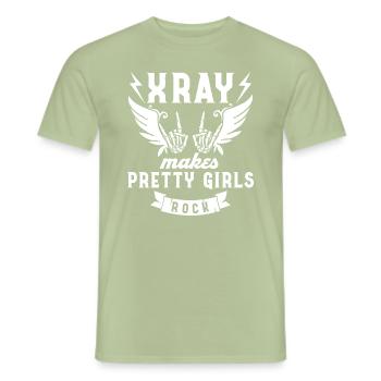 Radiologie Rad Tech Technologue Radiologue - T-shirt homme - vert sauge - Devant - AI Model Male 178 light (178cm)