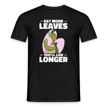 Turtle Pet Owner Vegetables Wildlife Reptile Pet - Men's T-Shirt - black - Front - AI Model Male 178 light (178cm)