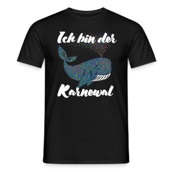 Fastnacht - Karneval - Karnewal - Wortspiel - Männer T-Shirt - Schwarz - Vorne - AI Model Male 178 light (178cm)