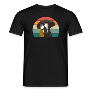 Marriage Marriage Boyfriend Girlfriend Marriage Love - Men's T-Shirt - black - Front - AI Model Male 178 light (178cm)