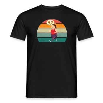 Rennen Läufer Läuferin Renner Rennerin Joggen - Männer T-Shirt - Schwarz - Vorne - AI Model Male 178 light (178cm)