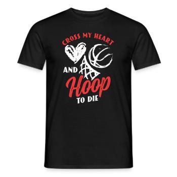 Joueur de basketball Entraîneur d’équipe Heartbeat - T-shirt homme - noir - Devant - AI Model Male 178 light (178cm)