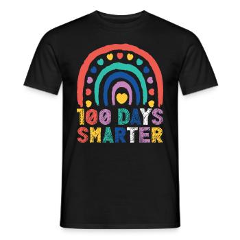 100 Days Smarter 100th Day School Event - Men's T-Shirt - black - Front - AI Model Male 178 light (178cm)
