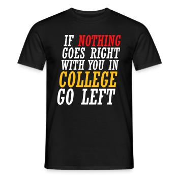 When nothing is going right with you at school - Men's T-Shirt - black - Front - AI Model Male 178 light (178cm)