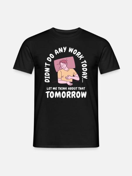 Udskyder arbejde sovende linje kunsttegning - Mænd T-shirt - sort