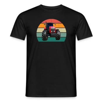 Farmer Farmer Tractor Stable Farm Animal Farmer - Men's T-Shirt - black - Front - AI Model Male 178 light (178cm)