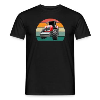 Farmer Farmer Tractor Stable Farm Animal Farmer - Men's T-Shirt - black - Front - AI Model Male 178 light (178cm)