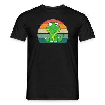 Alligator Alligators Reptiles Kayman Crocodile - Men's T-Shirt - black - Front - AI Model Male 178 light (178cm)
