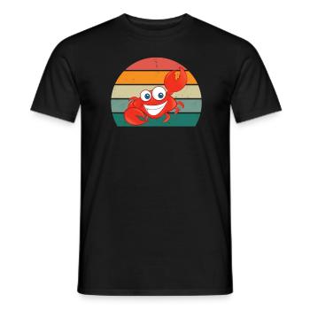 Krebse Krebsschere Meerestier Schalentier Krabbe - Männer T-Shirt - Schwarz - Vorne - AI Model Male 178 light (178cm)