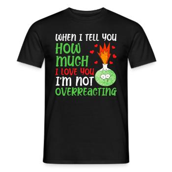 Si je vous dis combien je - T-shirt homme - noir - Devant - AI Model Male 178 light (178cm)