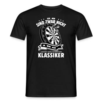 Dart Klassiker - 26 - lustiger Spruch - Dartfan - Männer T-Shirt - Schwarz - Vorne - AI Model Male 178 light (178cm)