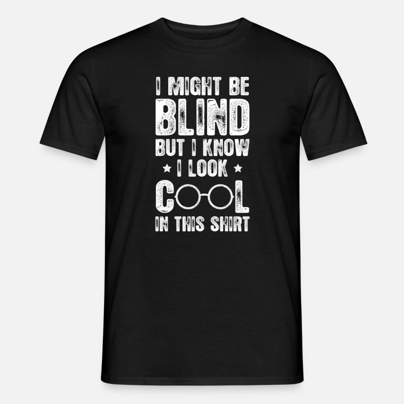 Braille-Schrift Blinde Blindheit Bewusstsein - Männer T-Shirt - Schwarz