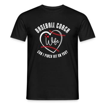 Baseball-Trainerin Ehefrau Berufstätige Mutter - Männer T-Shirt - Schwarz - Vorne - AI Model Male 178 light (178cm)