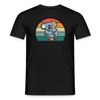Koalas Koala Bear Australia Marsupial Pouch Koala - T-shirt homme - noir - Devant - AI Model Male 178 light (178cm)