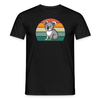 Koalas Koala Bear Australie Sac Marsupial Koala - T-shirt homme - noir - Devant - AI Model Male 178 light (178cm)