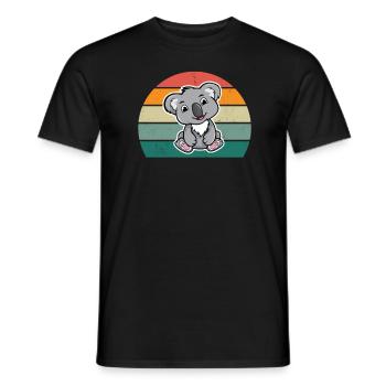 Koalas Koala Bear Australia Marsupial Bag Koala - Men's T-Shirt - black - Front - AI Model Male 178 light (178cm)