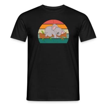 Koalas Koala Bear Australia Marsupial Pouch Koala - T-shirt homme - noir - Devant - AI Model Male 178 light (178cm)