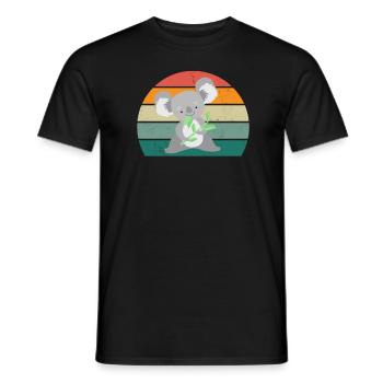 Koalas Koala Bear Australia Marsupial Pouch Koala - Men's T-Shirt - black - Front - AI Model Male 178 light (178cm)