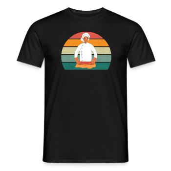 Kocher Chef Chef Kitchen Restaurant Bar Bistro - Men's T-Shirt - black - Front - AI Model Male 178 light (178cm)
