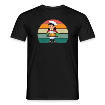 Kocher Chef Chef Kitchen Restaurant Bar Bistro - Men's T-Shirt - black - Front - AI Model Male 178 light (178cm)