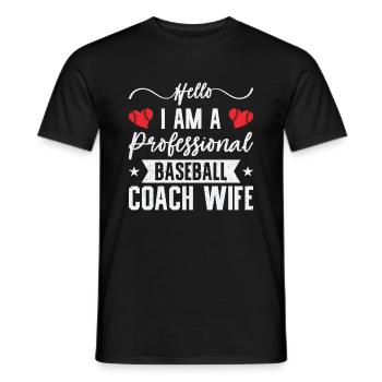 Baseball-Trainerin Ehefrau Berufstätige Mutter - Männer T-Shirt - Schwarz - Vorne - AI Model Male 178 light (178cm)