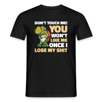 Moyenne Tortue Faune Propriétaire de tortue Moyenne - T-shirt homme - noir - Devant - AI Model Male 178 light (178cm)