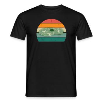 Slipper Tardian Microscope Microbiology - Men's T-Shirt - black - Front - AI Model Male 178 light (178cm)