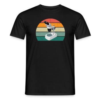 Slipper Tardian Microscope Microbiology - Men's T-Shirt - black - Front - AI Model Male 178 light (178cm)