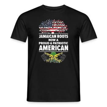 Geborener Jamaikaner Jamaika Amerikaner USA - Männer T-Shirt - Schwarz - Vorne - AI Model Male 178 light (178cm)
