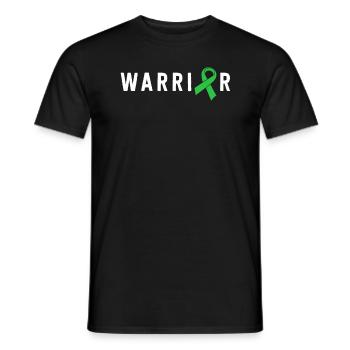 Mental Health Warrior Green Ribbon Bewusstsein - Männer T-Shirt - Schwarz - Vorne - AI Model Male 178 light (178cm)