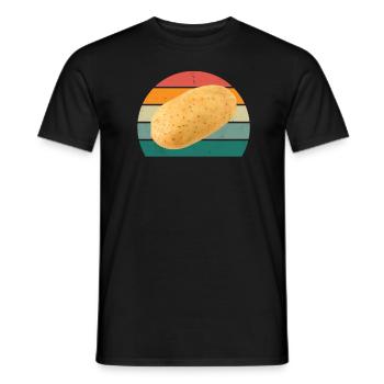 Kartoffeln Pommes frites Erdäpfel Pommes Kartoffel - Männer T-Shirt - Schwarz - Vorne - AI Model Male 178 light (178cm)