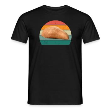 Kartoffeln Pommes frites Erdäpfel Pommes Kartoffel - Männer T-Shirt - Schwarz - Vorne - AI Model Male 178 light (178cm)