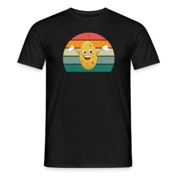 Kartoffeln Pommes frites Erdäpfel Pommes Kartoffel - Männer T-Shirt - Schwarz - Vorne - AI Model Male 178 light (178cm)