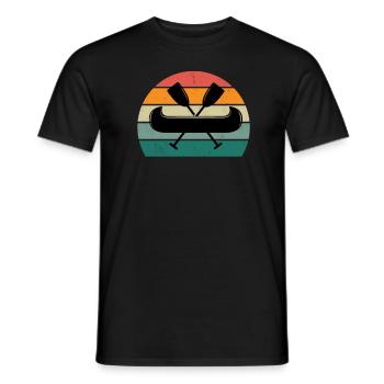Kanufahrer Kanute Kanufahrt Kajak Slalom Kanu - Männer T-Shirt - Schwarz - Vorne - AI Model Male 178 light (178cm)