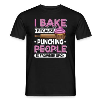 Baker Muffin Cupcakes Cookies Cuit Cookies - T-shirt homme - noir - Devant - AI Model Male 178 light (178cm)