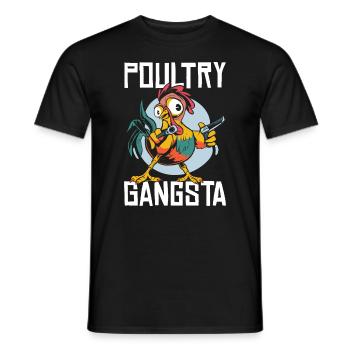 Mignon poulet gangsta volaille éleveur de poulet - T-shirt homme - noir - Devant - AI Model Male 178 light (178cm)